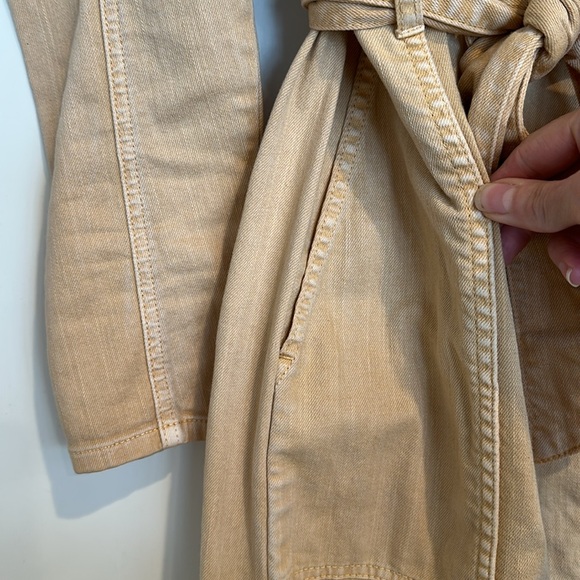 Ulla Johnson Light Ochre Long Sleeve Zipper Jumpsuit Size 0 - Picture 4 of 10